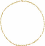 14K Yellow Gold-Filled 4.4 mm Cable 16" Chain