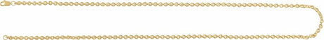 14K Yellow Gold-Filled 2.4 mm Cable 16" Chain