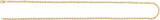 14K Yellow Gold-Filled 2.4 mm Cable 20" Chain