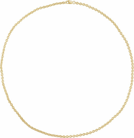 14K Yellow Gold-Filled 2.8 mm Cable 16" CHain