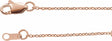 14K Rose Gold 1 mm Adjustable Diamond-Cut Cable 16-18" Chain