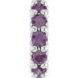 14K White Gold Lab-Grown Alexandrite Spacer Charm/Pendant