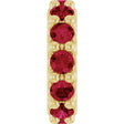 18K Yellow Gold-Plated Sterling Silver Lab-Grown Ruby Spacer Charm/Pendant