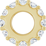 14K Yellow Gold 1/3 CTW Lab-Grown Diamond Spacer Charm/Pendant