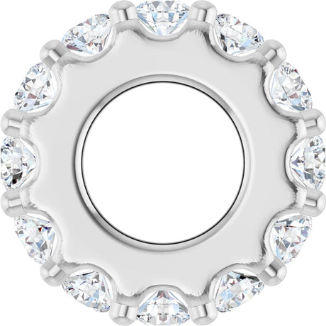 Sterling Silver 1/3 CTW Lab-Grown Diamond Spacer Charm/Pendant