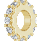 14K Yellow Gold 1/3 CTW Lab-Grown Diamond Spacer Charm/Pendant