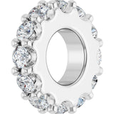 14K White Gold 1/3 CTW Lab-Grown Diamond Spacer Charm/Pendant