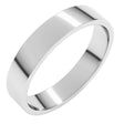 14K White Gold 4.5 mm Flat Band Size 6