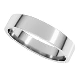 Platinum 4.5 mm Flat Band Size 7.5
