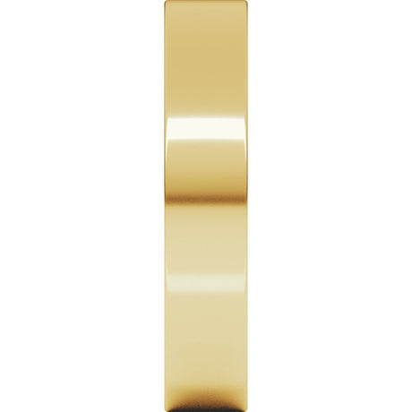 14K Yellow Gold 4.5 mm Flat Band Size 5