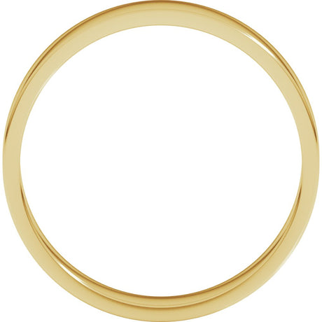 10K Yellow Gold 4.5 mm Flat Band Size 8