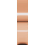 14K Rose Gold 5.5 mm Flat Band Size 13