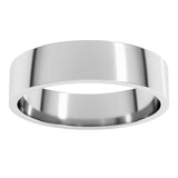 14K White Gold 5.5 mm Flat Band Size 7.5