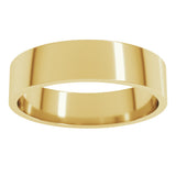18K Yellow Gold 5.5 mm Flat Band Size 7
