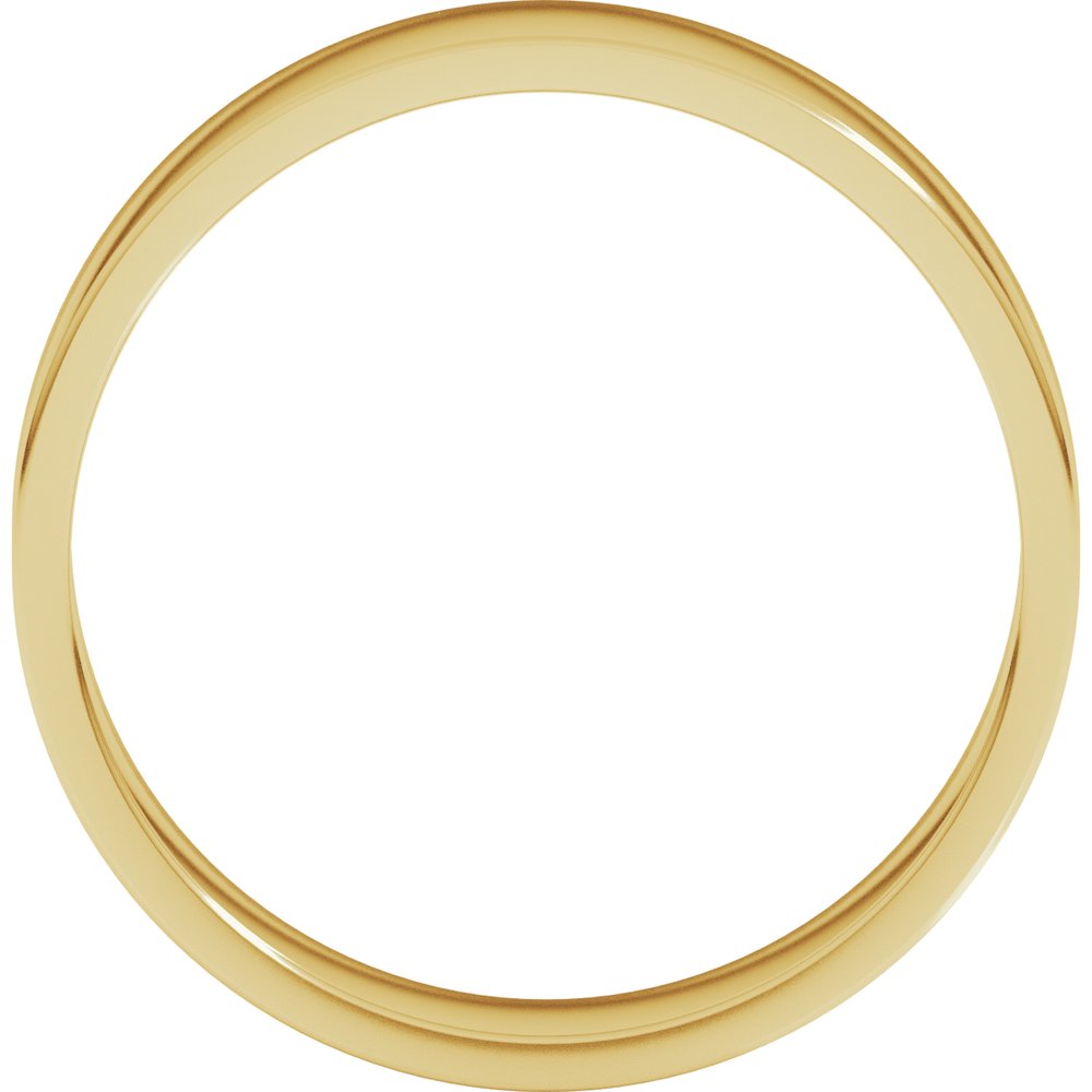 14K Yellow Gold 5.5 mm Flat Band Size 9.5