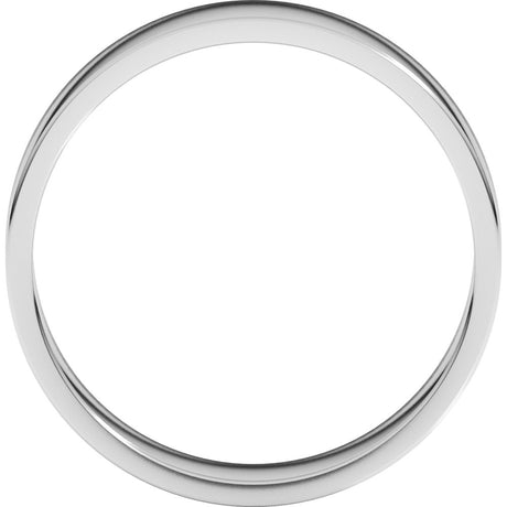 14K White Gold 5.5 mm Flat Band Size 7.5