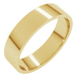 14K Yellow Gold 5.5 mm Flat Band Size 9.5