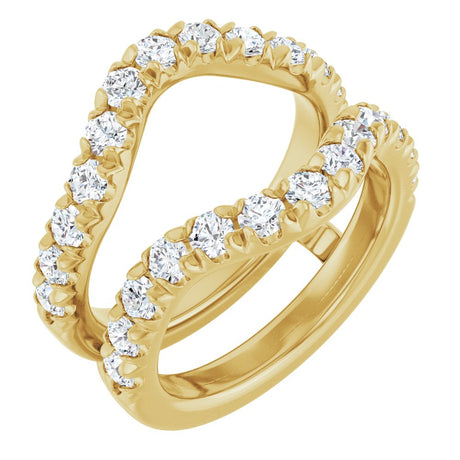 14K Yellow Gold 1 1/2 CTW Lab-Grown Diamond Ring Guard