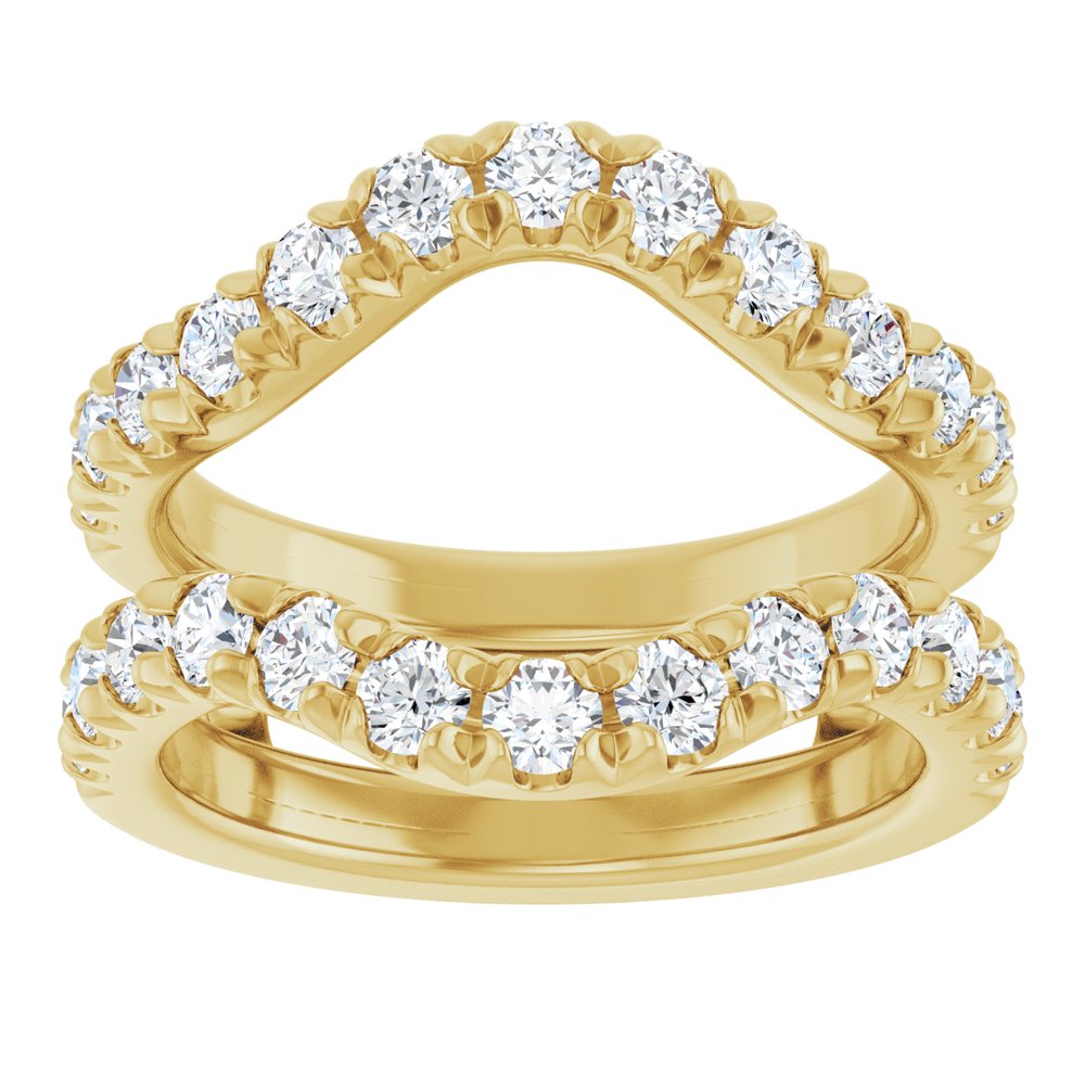 14K Yellow Gold 1 1/2 CTW Lab-Grown Diamond Ring Guard