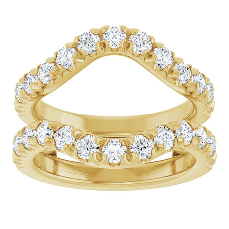 14K Yellow Gold 1 1/2 CTW Lab-Grown Diamond Ring Guard