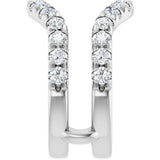 14K White Gold 1 1/2 CTW Lab-Grown Diamond Ring Guard