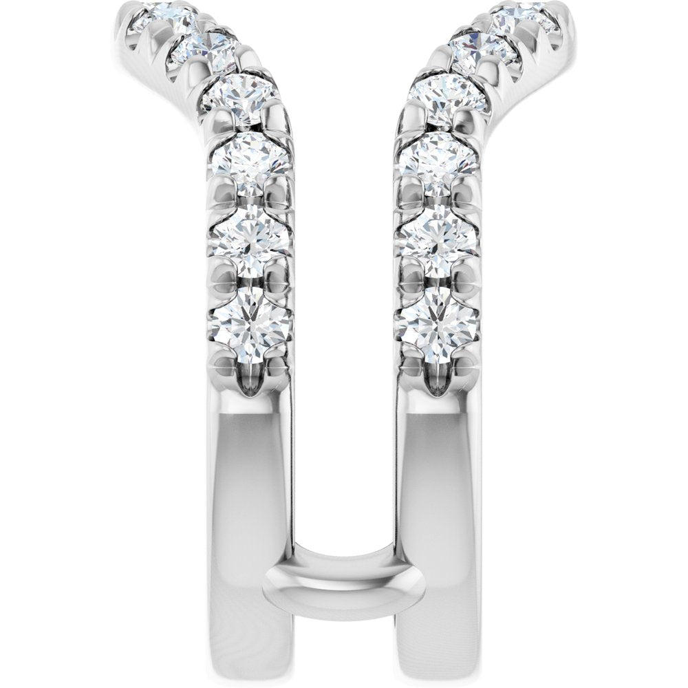 14K White Gold 1 1/2 CTW Lab-Grown Diamond Ring Guard