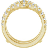 14K Yellow Gold 1 1/2 CTW Lab-Grown Diamond Ring Guard