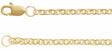 14K Yellow Gold-Filled 2.4 mm Cable 7" Chain