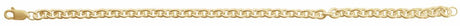 14K Yellow Gold-Filled 4.4 mm Cable 7" Chain
