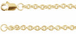 14K Yellow Gold-Filled 2.4 mm Cable 16" Chain
