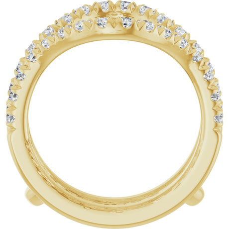 14K Yellow Gold 7/8 CTW Lab-Grown Diamond Ring Guard