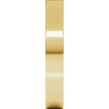 18K Yellow Gold 3.5 mm Comfort-Fit Flat Band Size 5.5
