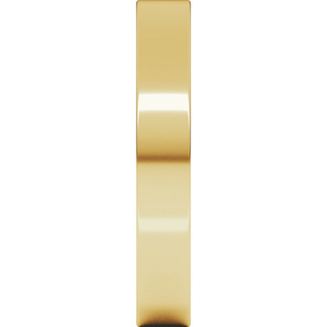 10K Yellow Gold 3.5 mm Comfort-Fit Flat Band Size 7
