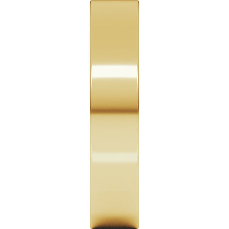 18K Yellow Gold 4.5 mm Comfort-Fit Flat Band Size 9