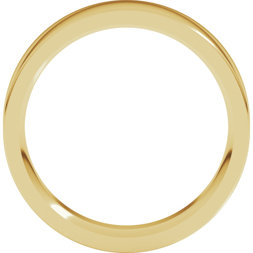 10K Yellow Gold 5.5 mm Comfort-Fit Flat Band Size 6