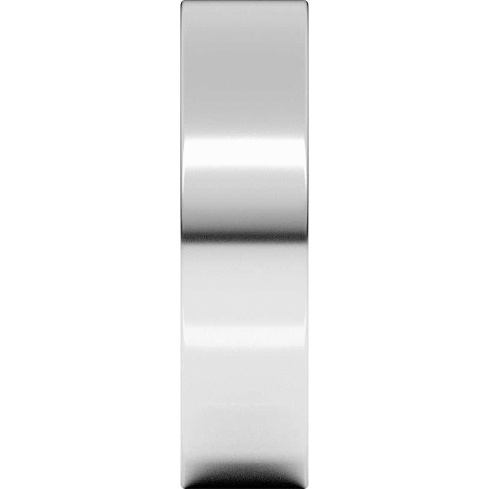 Sterling Silver 5.5 mm Comfort-Fit Flat Band Size 10.5