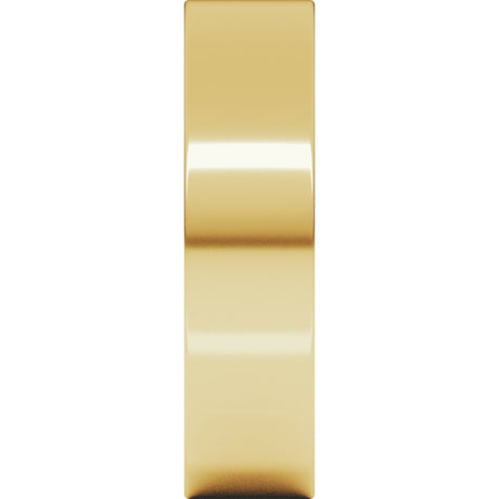 10K Yellow Gold 5.5 mm Comfort-Fit Flat Band Size 6