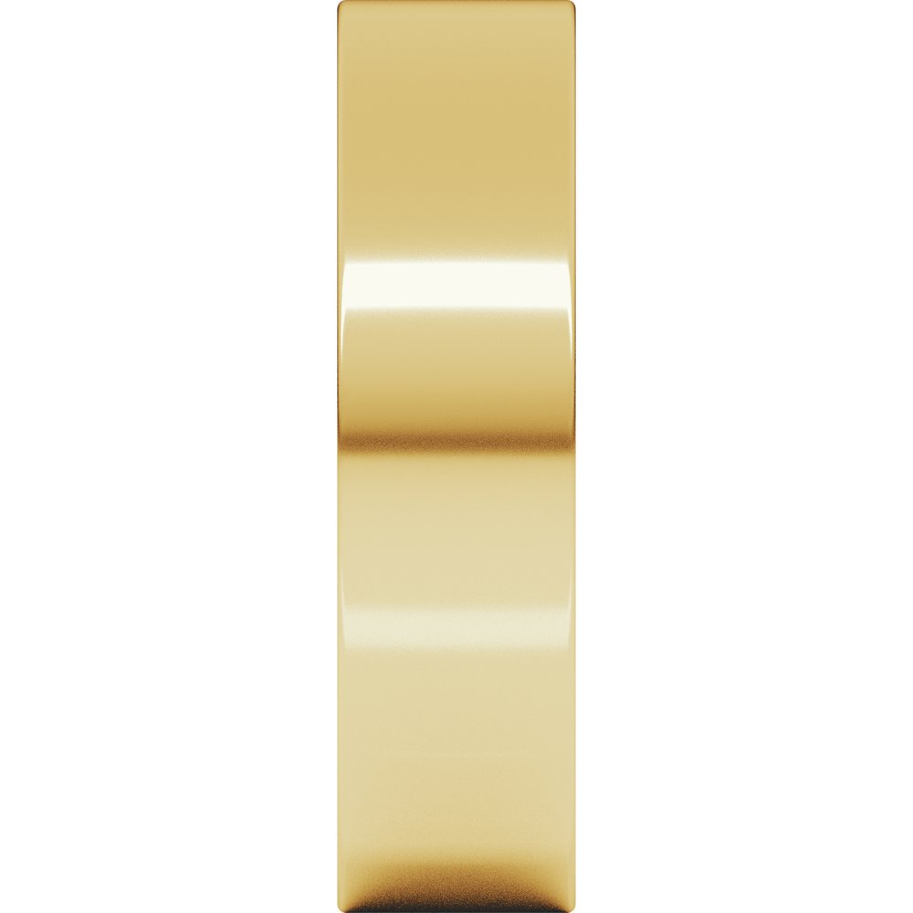 10K Yellow Gold 5.5 mm Comfort-Fit Flat Band Size 6