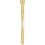 14K Yellow Gold .08 CTW Natural Diamond Stackable Ring