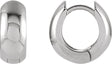 Sterling Silver Hinged 20.4 mm Hoop Earrings