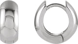 Sterling Silver Hinged 12.7 mm Hoop 
Earrings