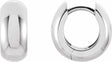 14K White Hinged 12.7 mm Hoop 
Earrings