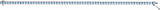 14K White Gold Natural Aquamarine Line 7.25" Bracelet