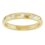 10K Yellow Gold .025 CTW Lab-Grown Diamond Anniversary Band Size 6.5