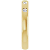 14K Yellow Gold .02 CTW Natural Diamond Anniversary Band Size 4