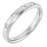 14K White Gold .07 CTW Lab-Grown Diamond Anniversary Band Size  7