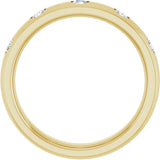 14K Yellow Gold .07 CTW Natural Diamond Anniversary Band Size 5