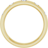 14K Yellow Gold .08 CTW Natural Diamond Anniversary Band Size 6