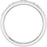 Platinum .07 CTW Natural Diamond Anniversary Band Size 6