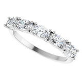 14K White Gold 9/10 CTW Lab-Grown Diamond Anniversary Band